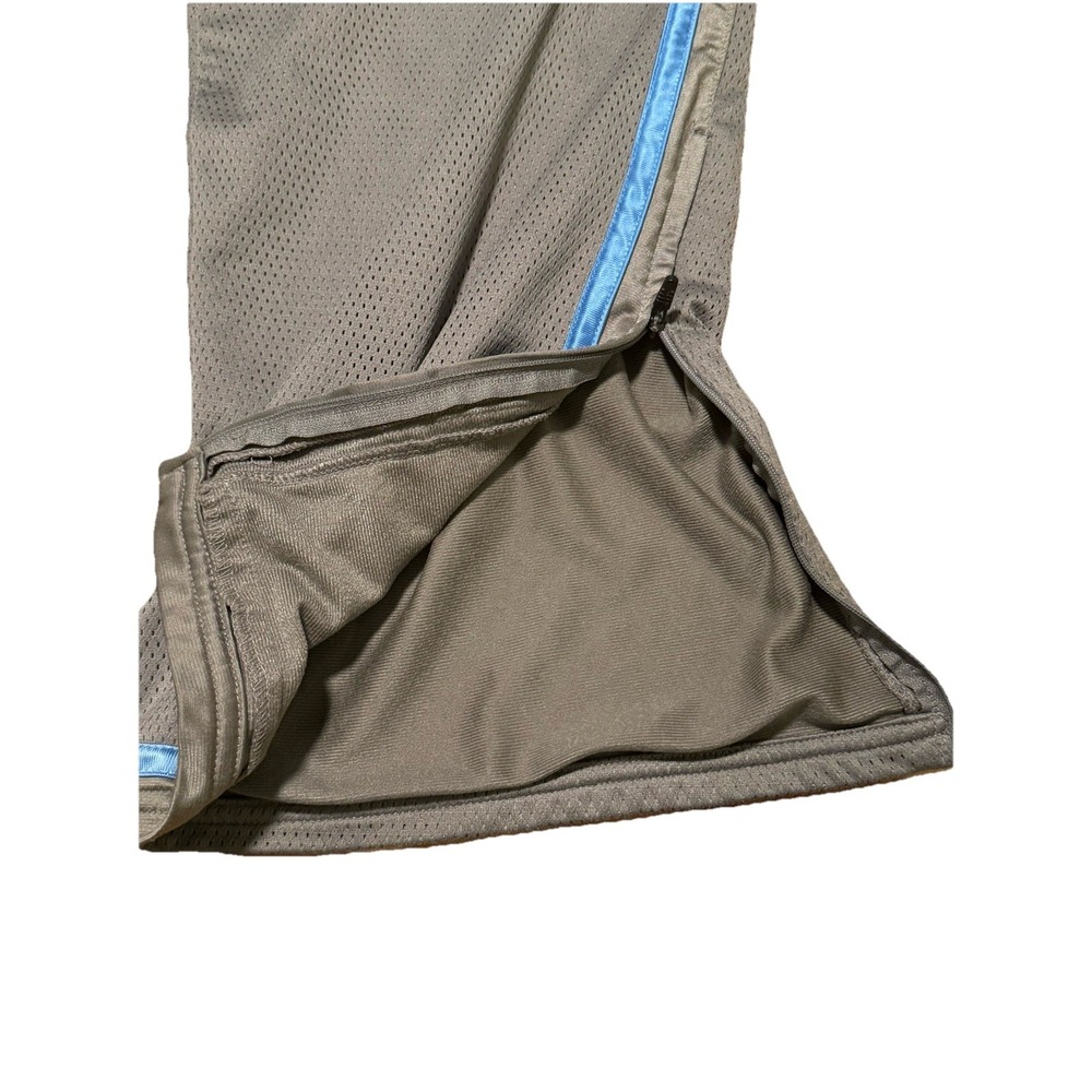 VTG Nike Basketball Pants Mens XL Gray Blue Stripe Gray Tag Y2K Zipper Ankle - Picture 3 of 7